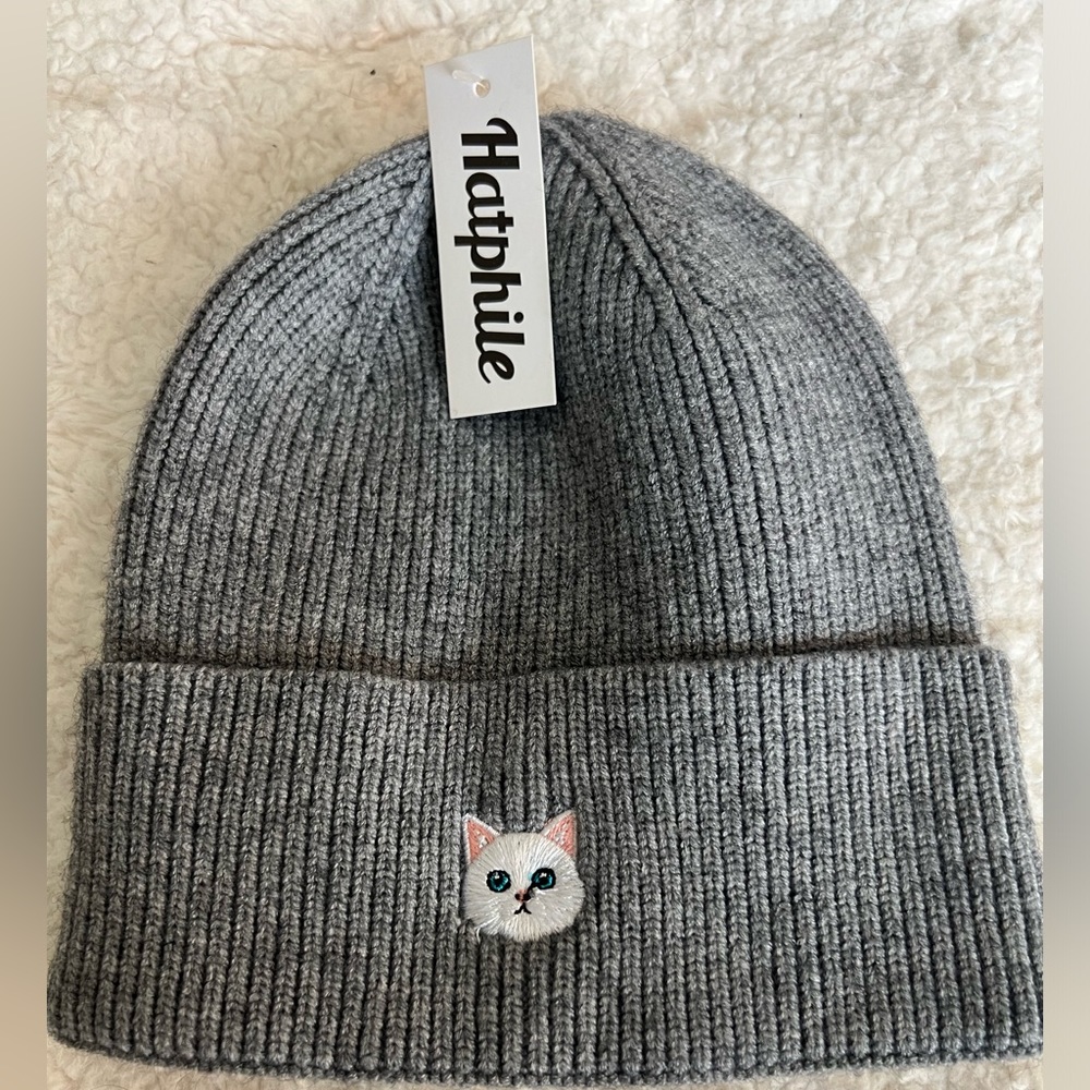 Cute never been worn cat beanie.